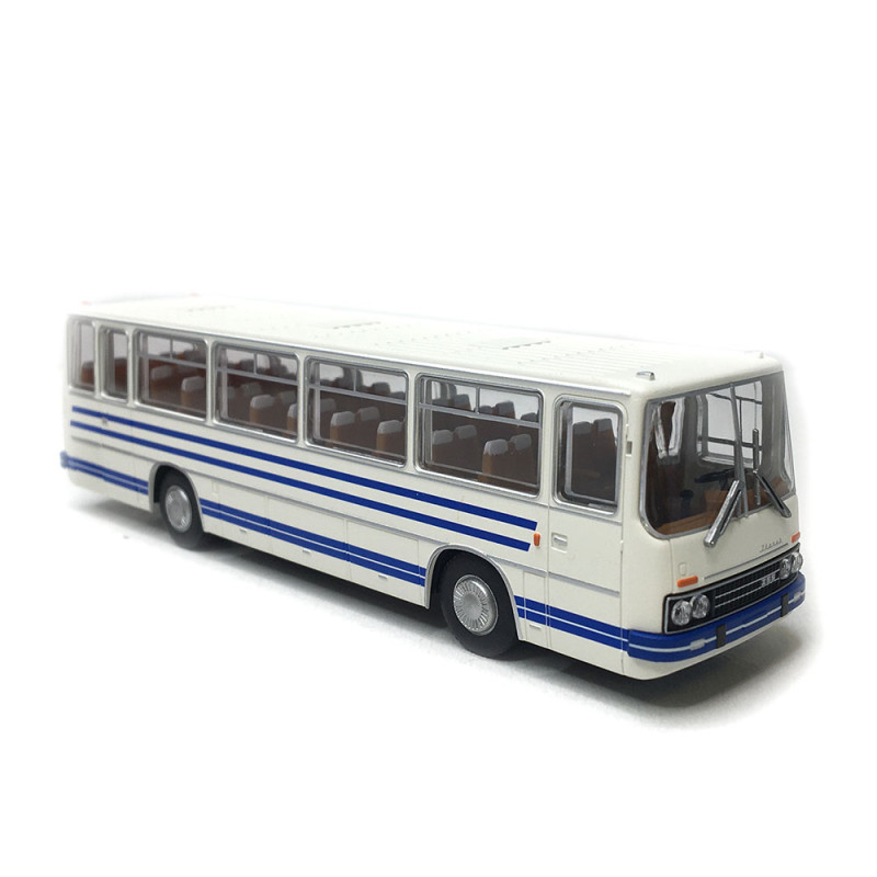 Bus Ikarus 255.71, blanc et bleu, 1972 - BREKINA 59657 - HO 1/87