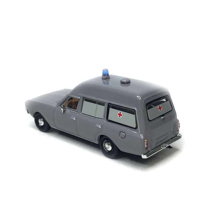 Opel Rekord, Ambulance, gris, 1968 - BREKINA 20671 - HO 1/87