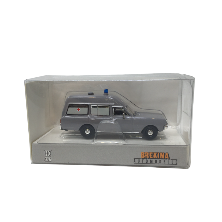 Opel Rekord, Ambulance, gris, 1968 - BREKINA 20671 - HO 1/87