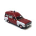 Opel Rekord C, Ambulance pompiers, rouge, 1968 - BREKINA 20675 - HO 1/87