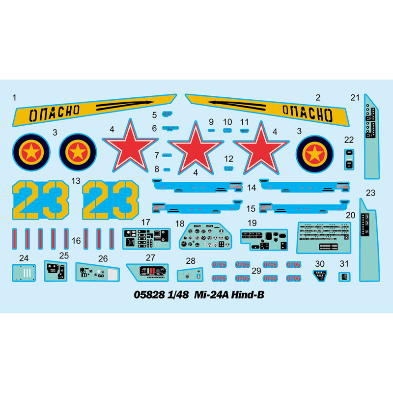 Mi-24A Hind-B - TRUMPETER 05828 - 1/48 Mi-24A Hind-B - TRUMPETER 05828 - 1/48