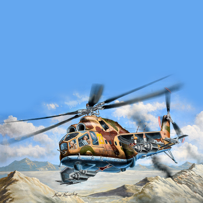 Mi-24A Hind-B - TRUMPETER 05828 - 1/48 Mi-24A Hind-B - TRUMPETER 05828 - 1/48