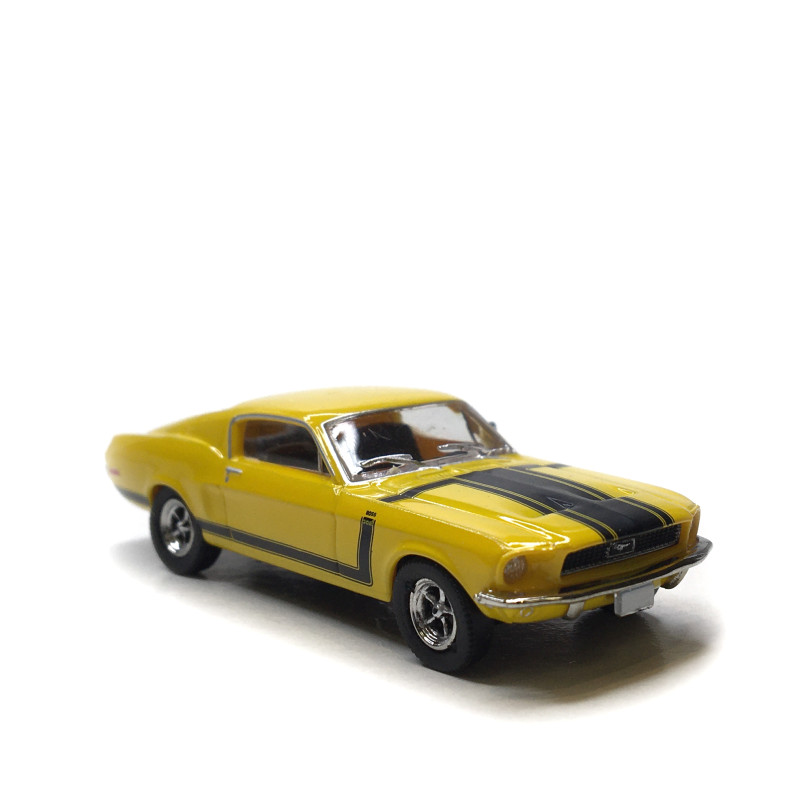 Ford Mustang Fastback, jaune et noir, 1968 - BREKINA 19611 - HO 1/87