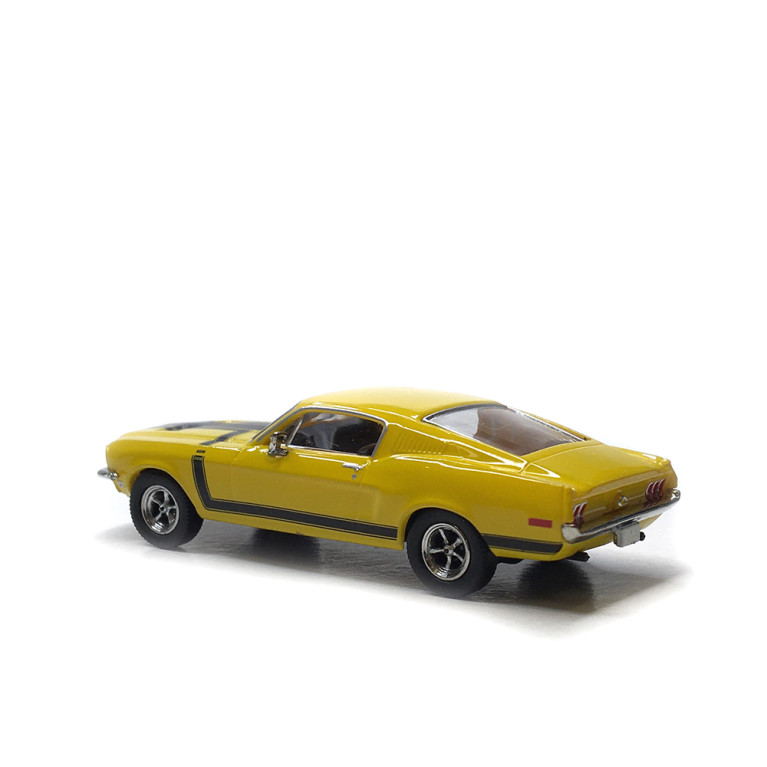 Ford Mustang Fastback, jaune et noir, 1968 - BREKINA 19611 - HO 1/87