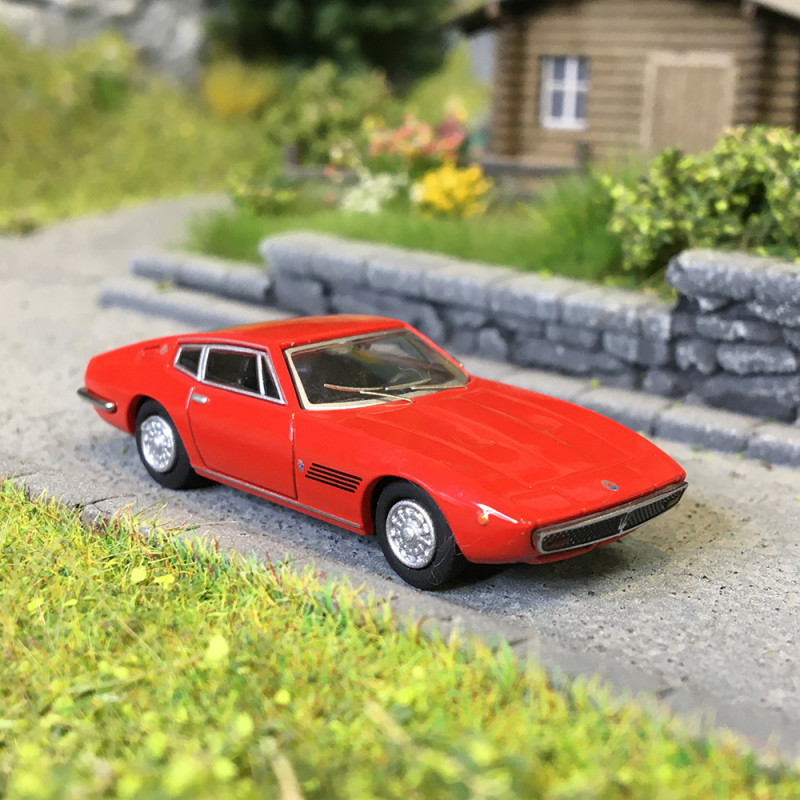 Maserati Ghibli coupé, rouge, 1969 - Minichamps 870123020 - 1/87