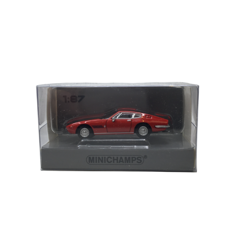 Maserati Ghibli coupé, rouge, 1969 - Minichamps 870123020 - 1/87