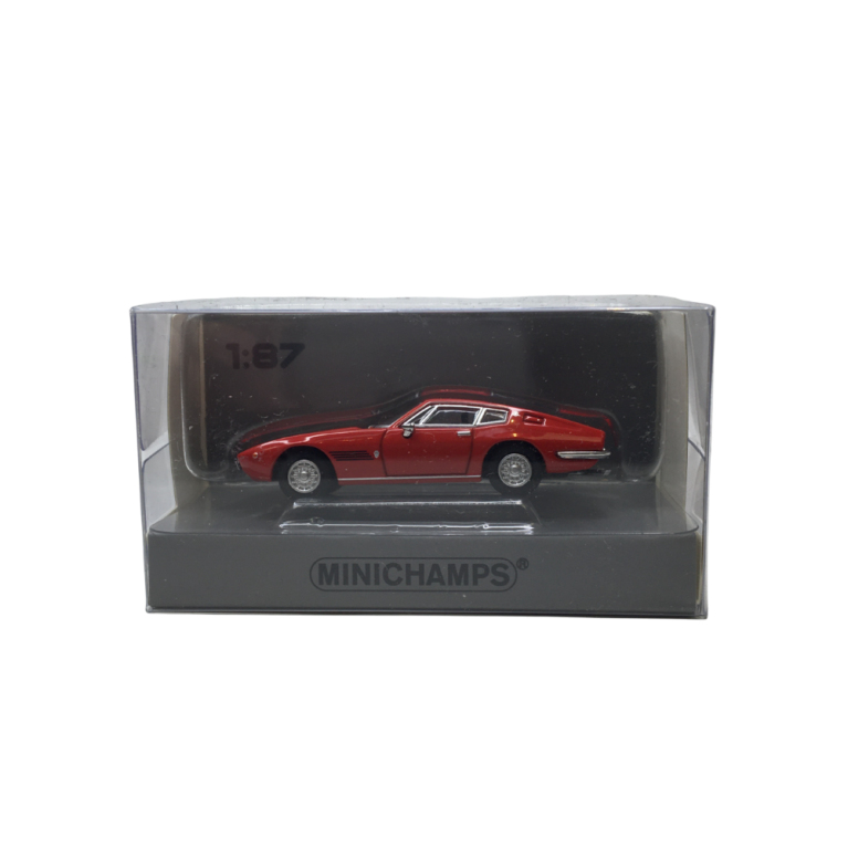 Maserati Ghibli coupé, rouge, 1969 - Minichamps 870123020 - 1/87