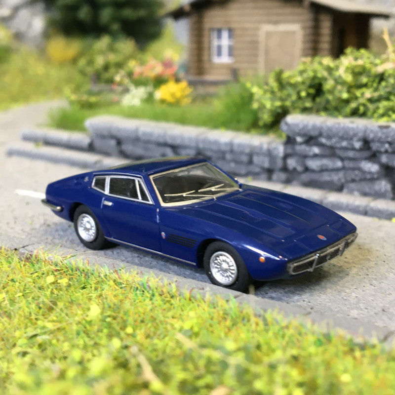 Maserati Ghibli coupé, bleu foncé, 1969 - Minichamps 870123021 - 1/87