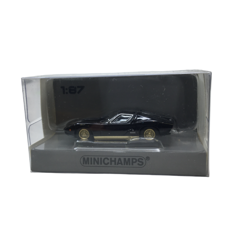 Lamborghini Miura, noir, 1966 - Minichamps 870103024 - 1/87 Lamborghini Miura, noir, 1966 - Minichamps 870103024 - 1/87