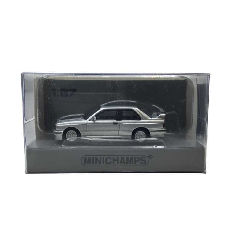 BMW M3 E30, gris, 1986 - Minichamps 870020224 - 1/87