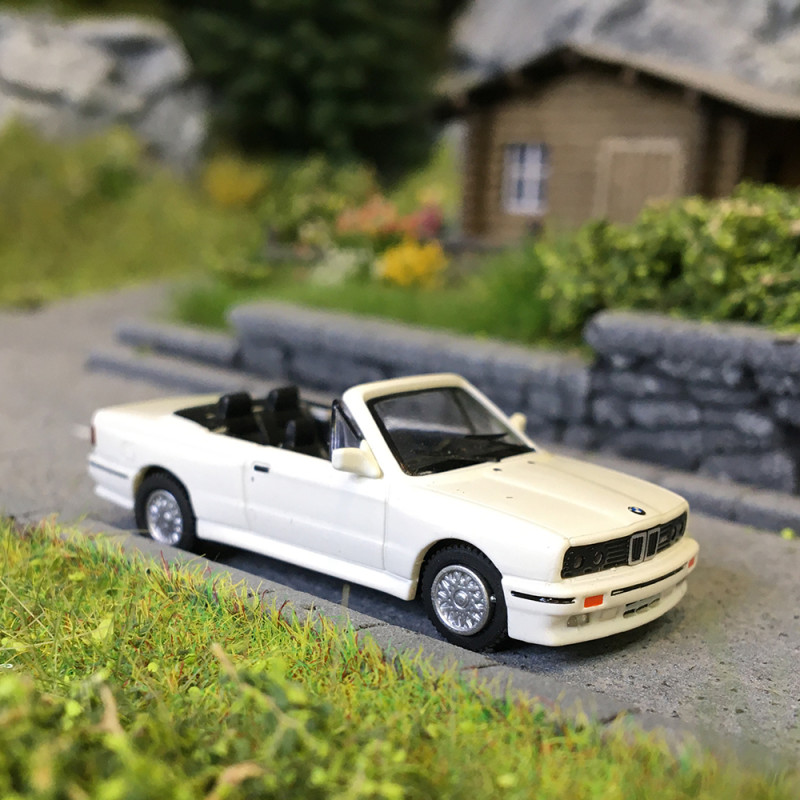 BMW M3 E30, cabriolet, blanc, 1988 - Minichamps 870020231 - 1/87
