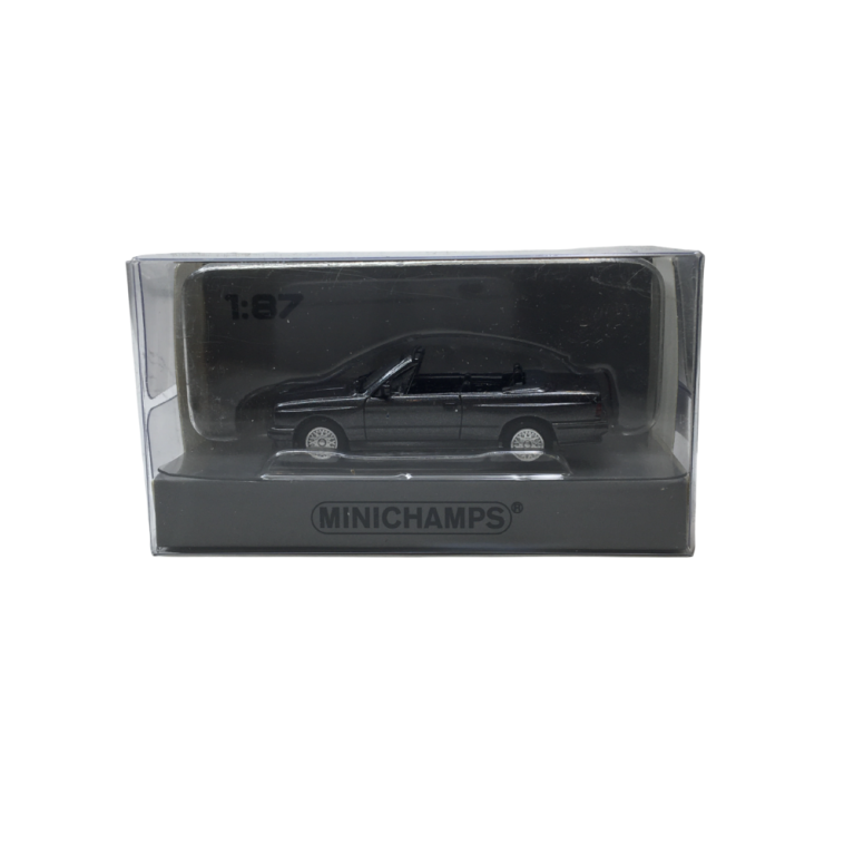 BMW M3 E30, cabriolet, gris foncé, 1988 - Minichamps 870020234 - 1/87