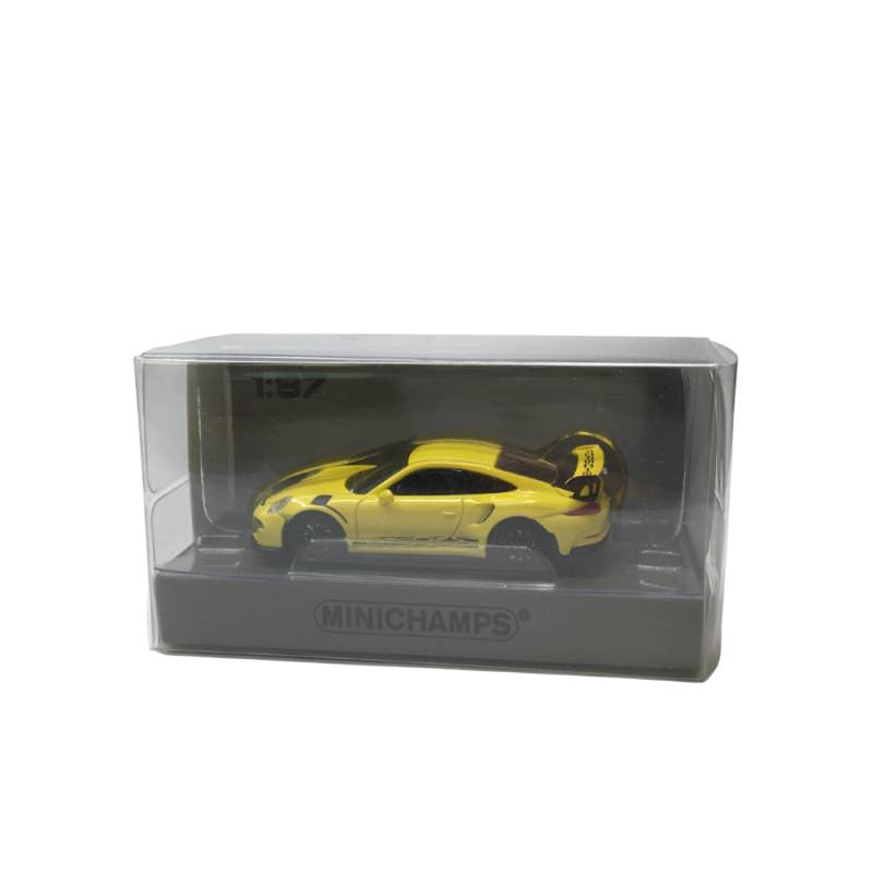 Porsche 911 GT3RS, jaune, 2015 - Minichamps 870063225 - 1/87 Porsche 911 GT3RS, jaune, 2015 - Minichamps 870063225 - 1/87