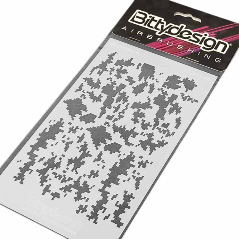 Pochoir "Camo Digi" - BITTYDESIGN BDSTC-017