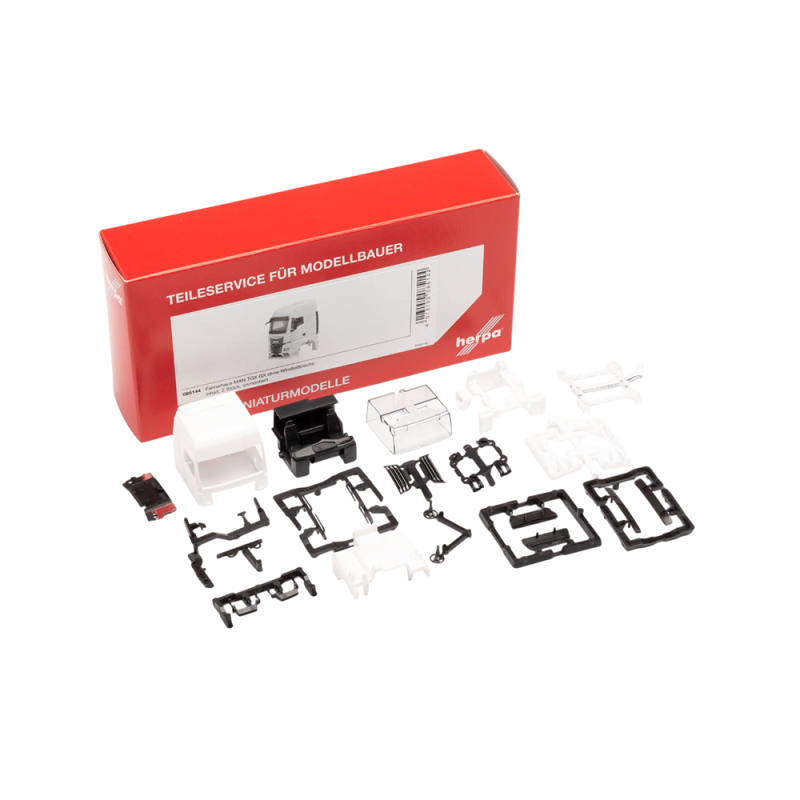 Pièces de rechange pour cabine MAN TGX GX sans déflecteur de vent - Herpa 085144 - HO 1/87
