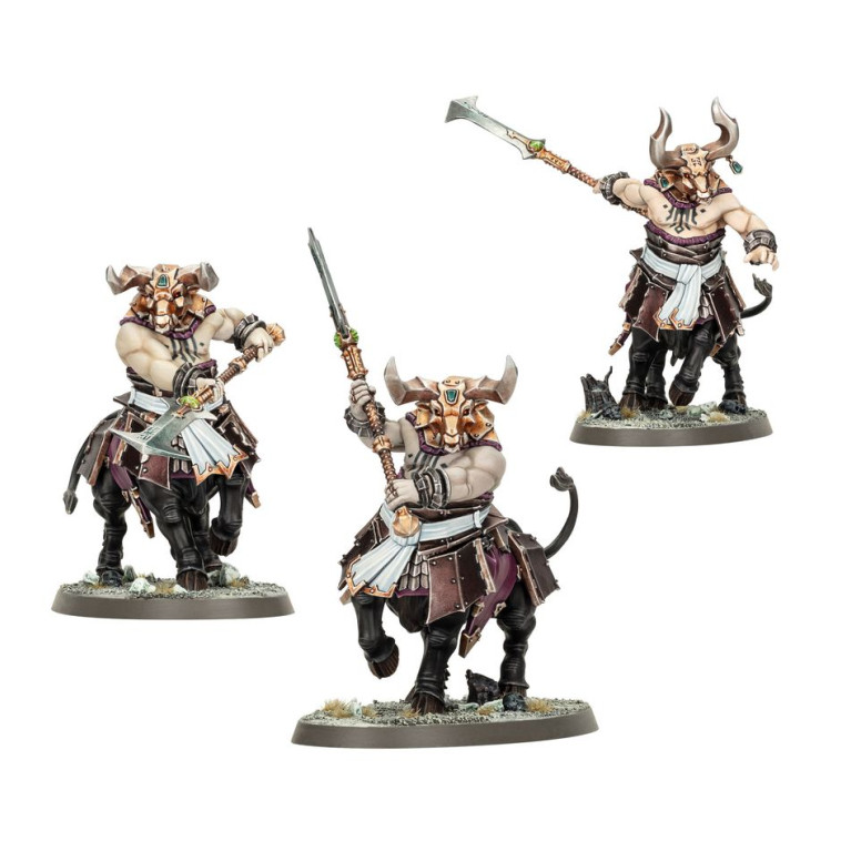Warhammer Age of Sigmar,  Forgeruines de Hashut, Centaures-taureaux/Sentinelles Consacrées - WARHAMMER 82-03