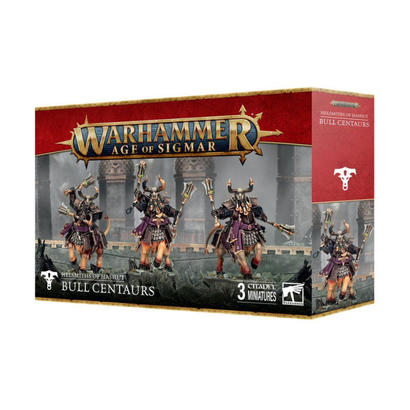 Warhammer Age of Sigmar,  Forgeruines de Hashut, Centaures-taureaux/Sentinelles Consacrées - WARHAMMER 82-03