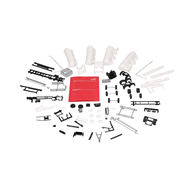 MiniKit: remorque silo à mamelle MAN TGS TM, blanc - Herpa 014137 - HO 1/87