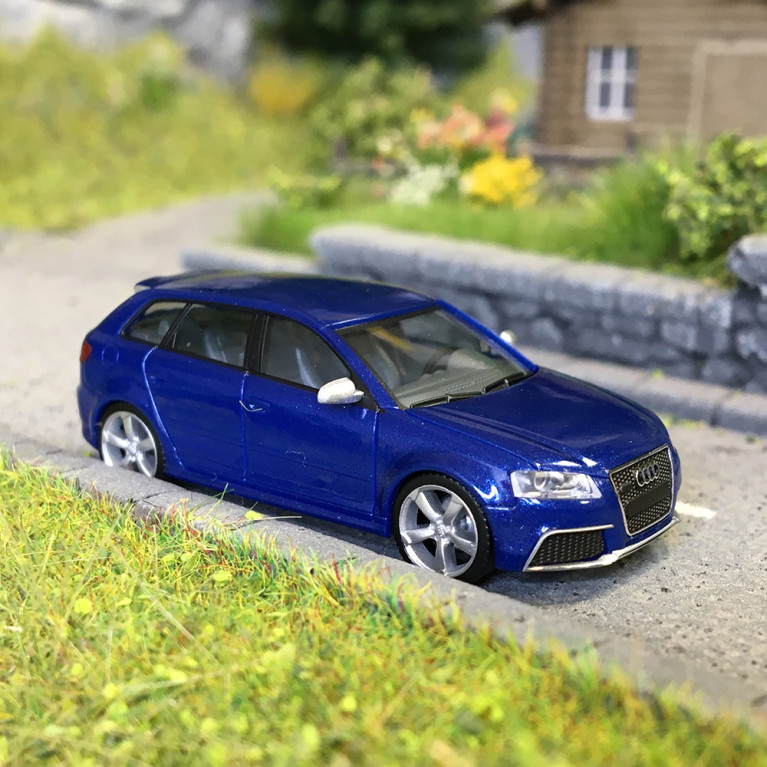 Audi RS3 Sportback, bleu, 2012 - HERPA 034876-003  - HO 1/87