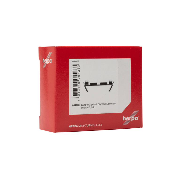 Accessoires support de lampe noir avec feux de signalisation, jeu de 6 - Herpa 054263 - HO 1/87 Accessoires support de lampe noir avec feux de signalisation, jeu de 6 - Herpa 054263 - HO 1/87