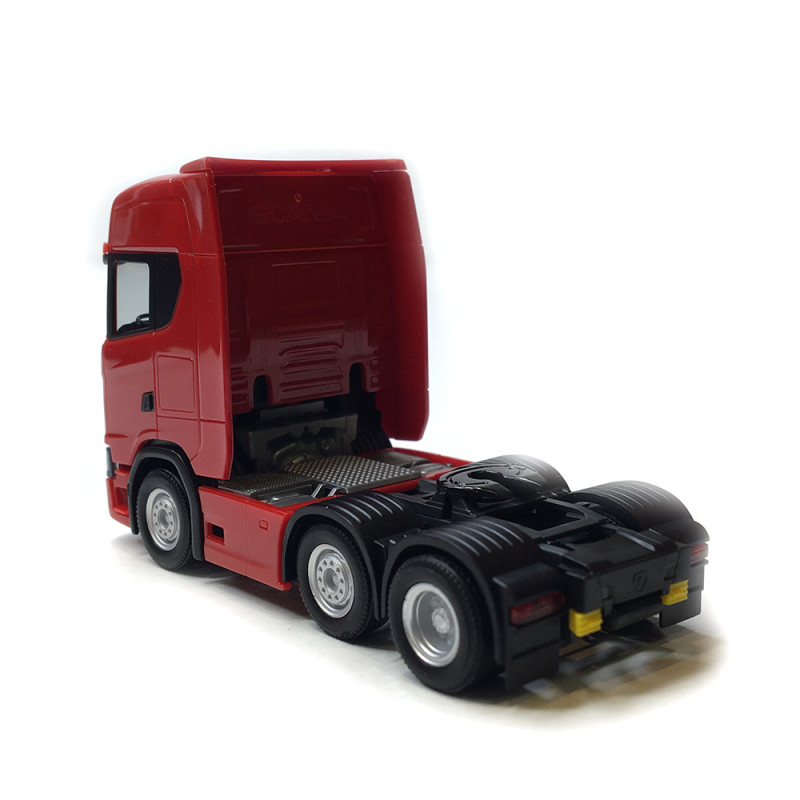 Tracteur Scania CS 20 HD 3 essieux 6x2, rouge - HERPA 307543-005 - HO 1/87