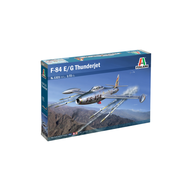 F-84 E/G Thunderjet, 4 versions - ITALERI 1321 - 1/72