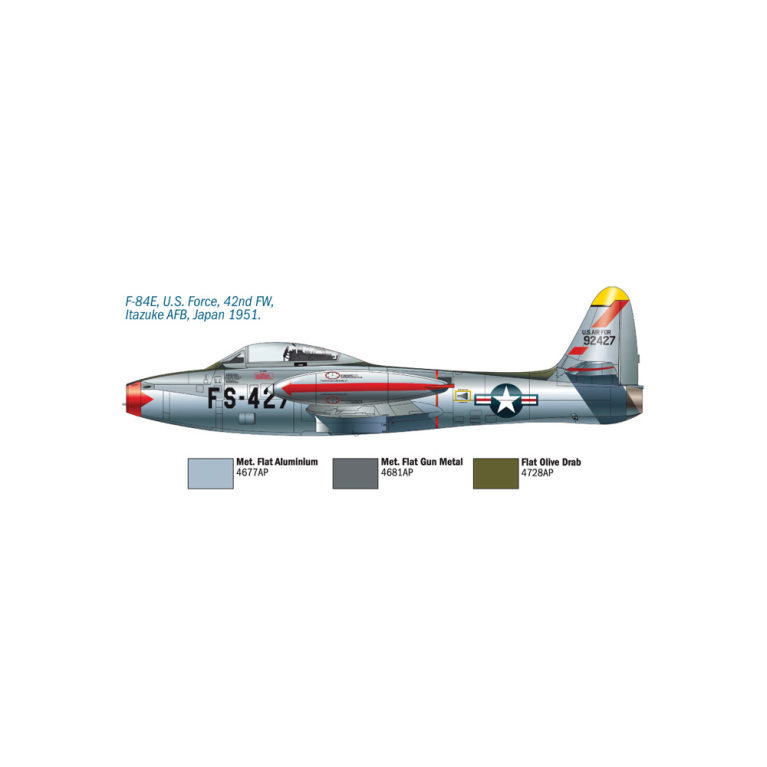 F-84 E/G Thunderjet, 4 versions - ITALERI 1321 - 1/72