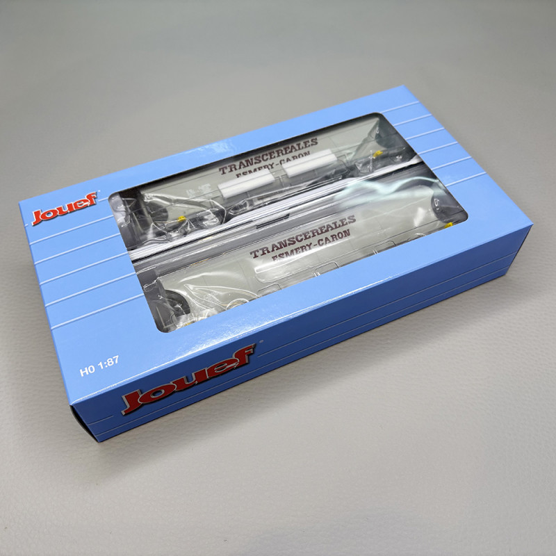 2 wagons trémies Transcéréales, "Esmery-Caron, SNCF - JOUEF HJ6314