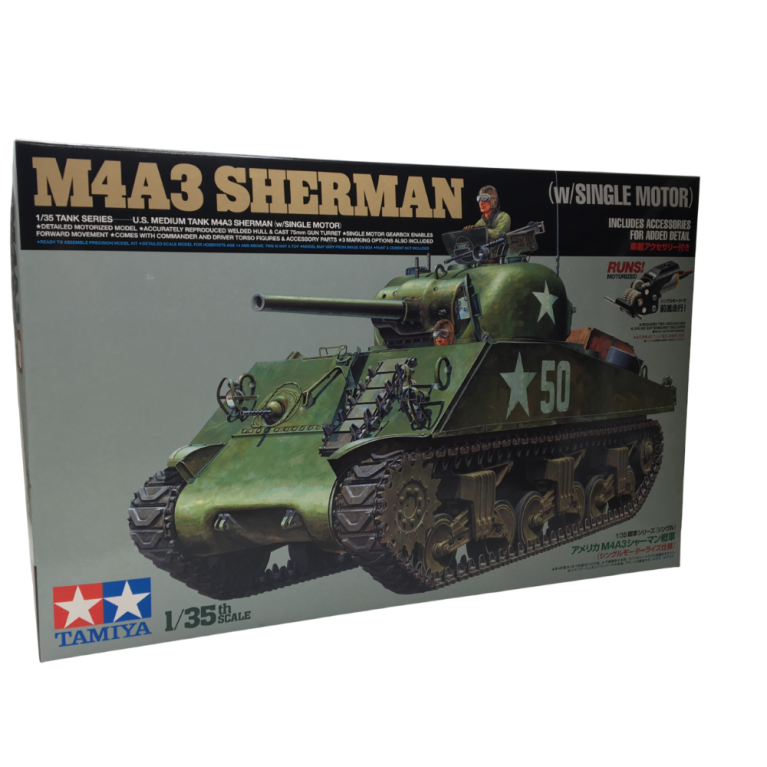 Char moyen américain, M4A3 Sherman, moteur unique - TAMIYA 30056 - 1/35