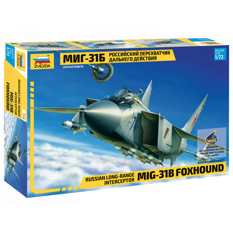 Intercepteur russe à longue porté, MIG-31B Foxhound - ZVEZDA 7244 - 1/72