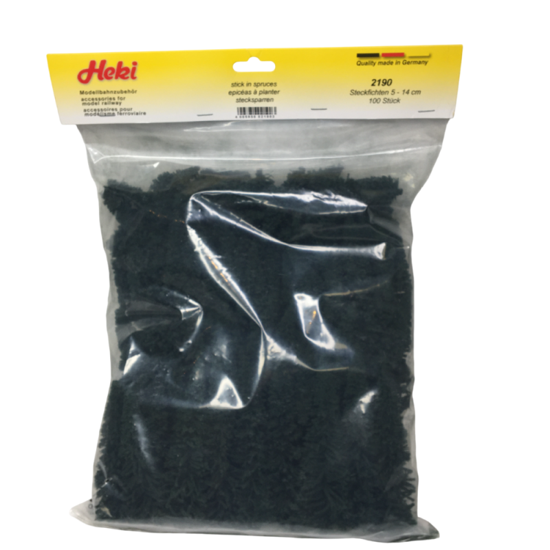 100 Épicéas, 5 à 14 cm - HEKI 2190 - HO