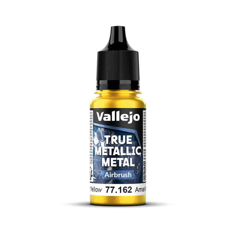 Jaune Éclatant N°62 - 18ml Airbrush True Metallic Metal - VALLEJO 77.162