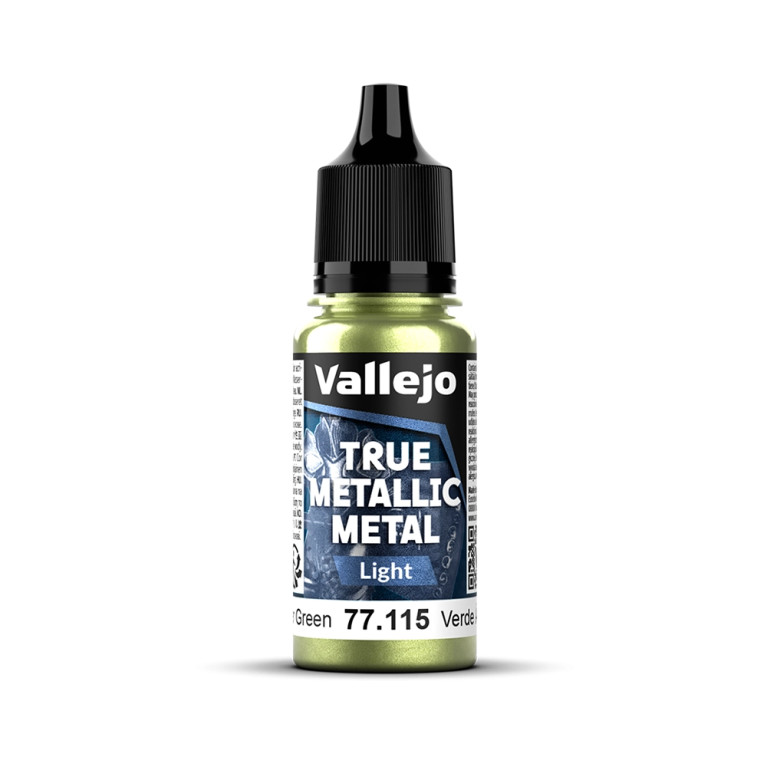 Vert Ambre N°15 - 18ml Light True Metallic Metal - VALLEJO 77.115