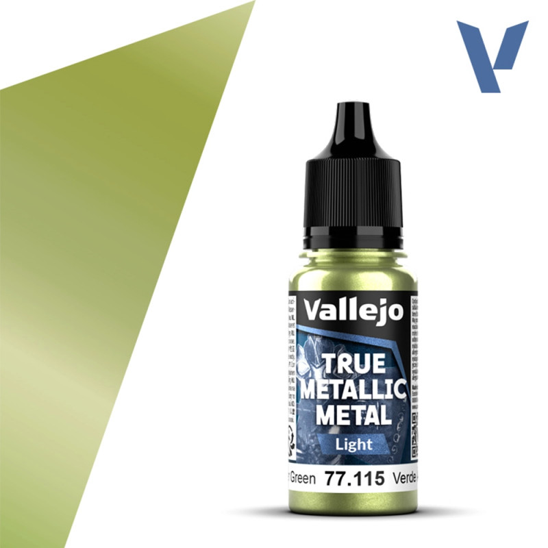 Vert Ambre N°15 - 18ml Light True Metallic Metal - VALLEJO 77.115