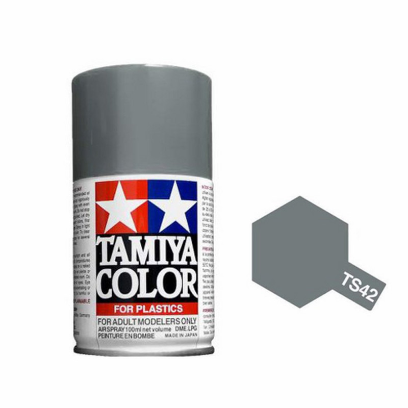 Gris Clair Métal Brillant Spray de 100ml-TAMIYA TS42