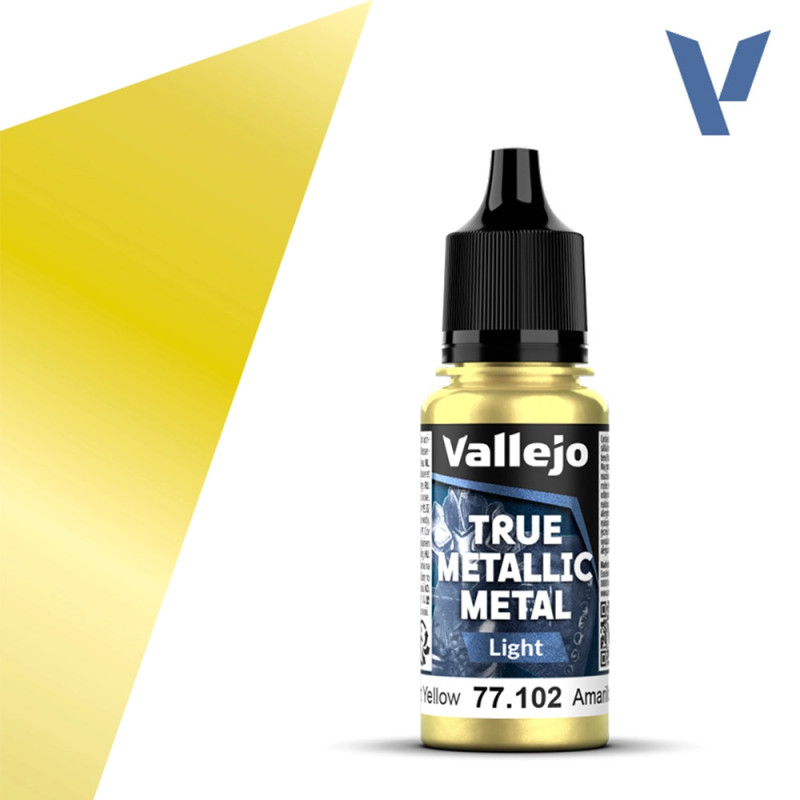 Jaune Éclatant N°2 - 18ml Light True Metallic Metal - VALLEJO 77.102
