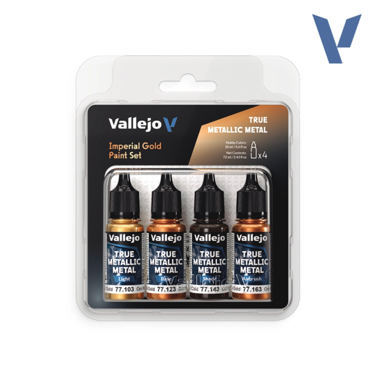 Pack Or Impérial - 18ml True Metallic Metal - VALLEJO 77.252