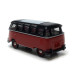 Volkswagen T1b Samba, noir et rouge, 1960 - Brekina 31852 - HO 1/87
