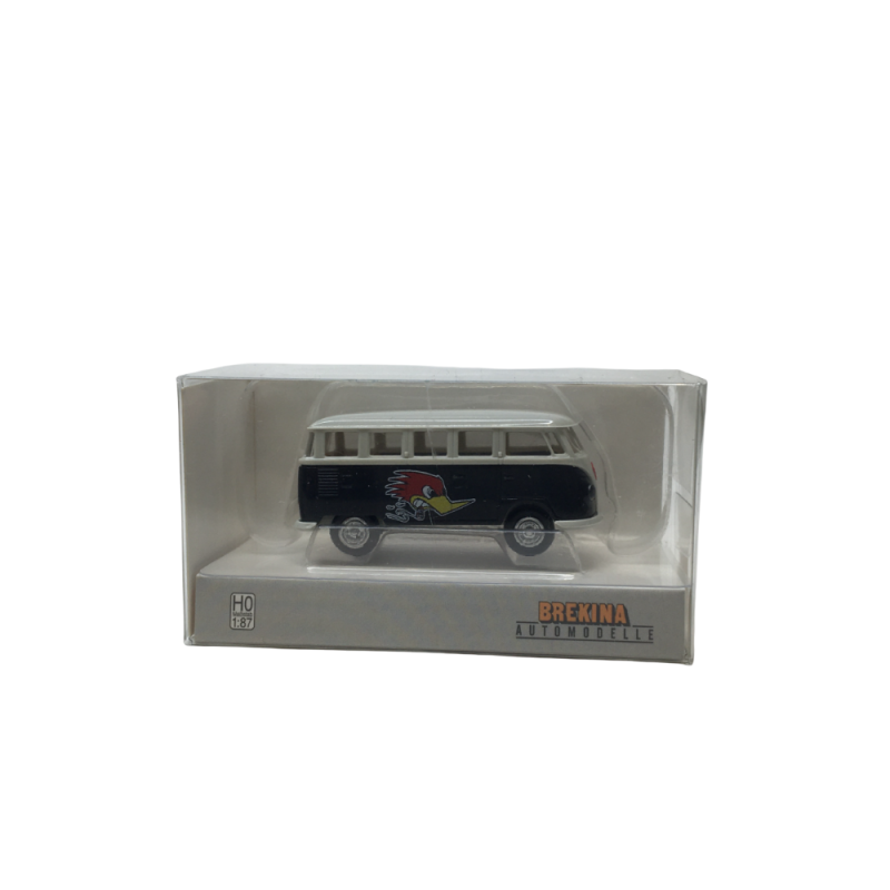 Volkswagen T1b Mindersamba, race duck, 1960 - Brekina 31857 - HO 1/87