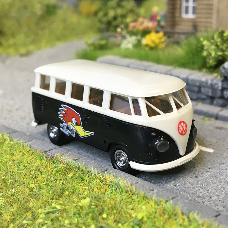 Volkswagen T1b Mindersamba, race duck, 1960 - Brekina 31857 - HO 1/87