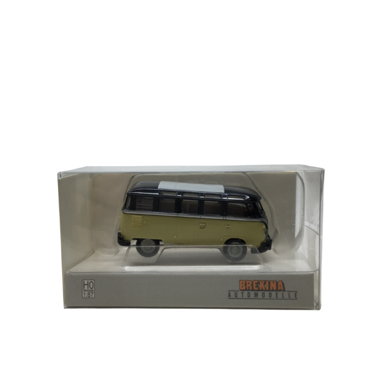 Volkswagen T1b Samba, noir et beige, 1960 - Brekina 31851 - HO 1/87