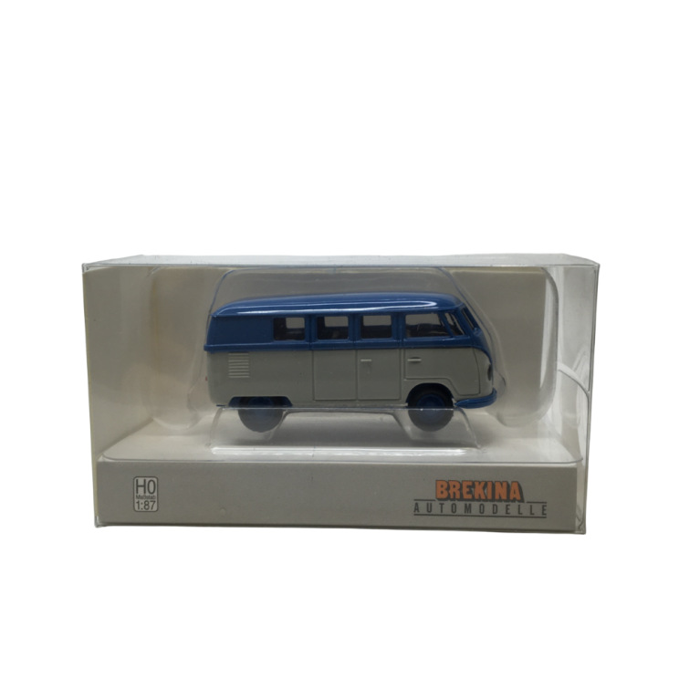 Volkswagen T1a Combi, bleu et gris clair, 1950 - Brekina 31034 - HO 1/87