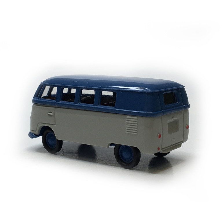 Volkswagen T1a Combi, bleu et gris clair, 1950 - Brekina 31034 - HO 1/87