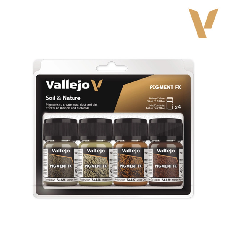 Set de Pigment FX 4x35ml - Sol et Nature - VALLEJO 73.188