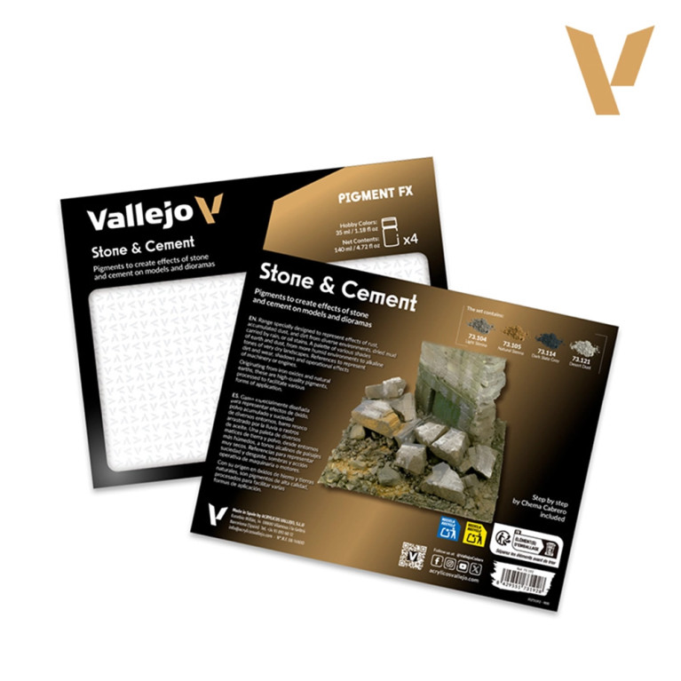 Set de Pigment FX 4x35ml - Pierre et Ciment - VALLEJO 73.192