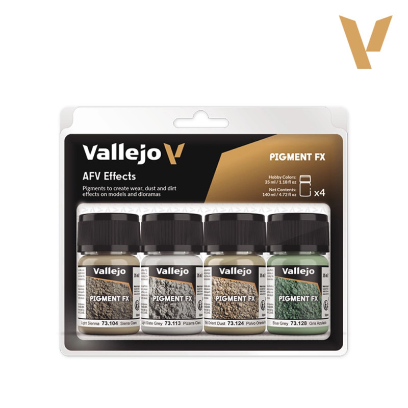 Set de Pigment FX 4x35ml - Véhicules blindés - VALLEJO 73.187