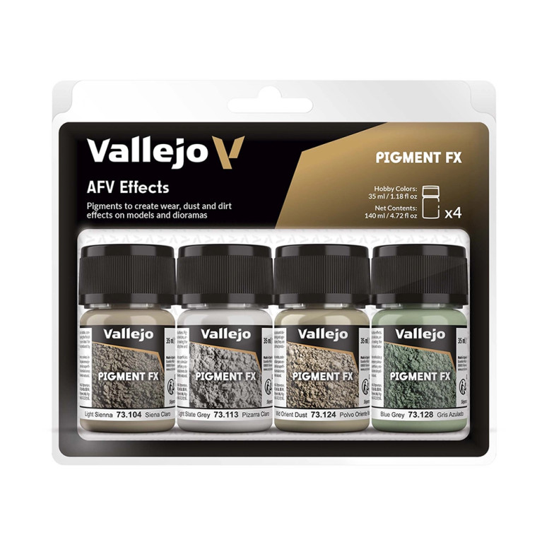 Set de Pigment FX 4x35ml - Véhicules blindés - VALLEJO 73.187