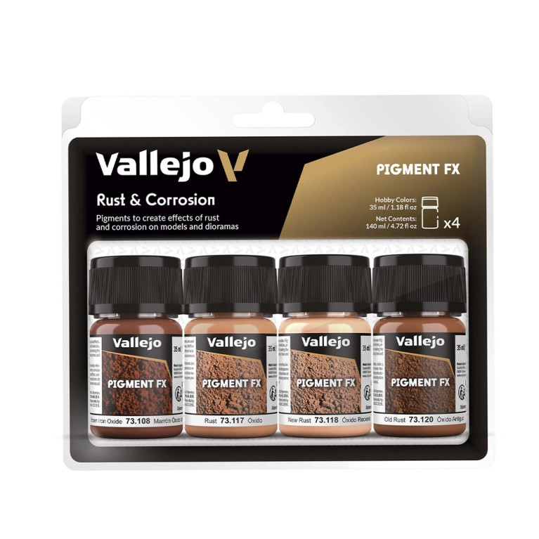 Set de Pigment FX 4x35ml - Rouille et Corrosion - VALLEJO 73.194