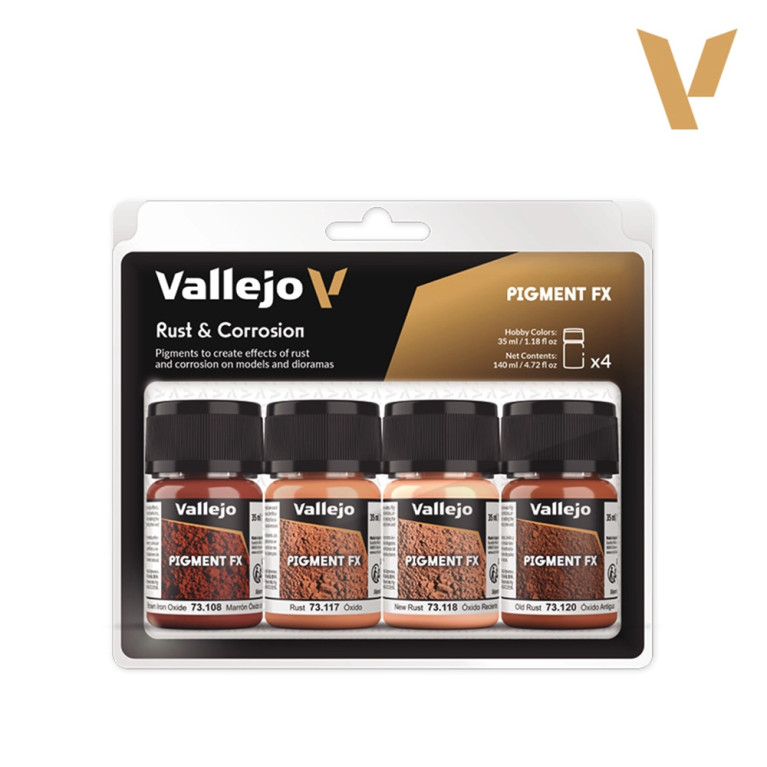 Set de Pigment FX 4x35ml - Rouille et Corrosion - VALLEJO 73.194