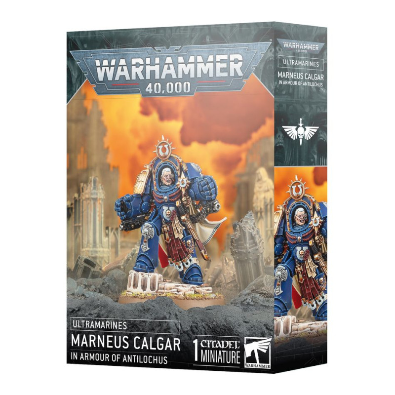 Warhammer 40 000, Ultramarines, Marneus Calgar en Armure d'Antilochus - WARHAMMER 55-74
